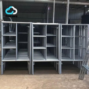 Échafaudage de construction en tube tubulaire pour façade, système <span class=keywords><strong>tour</strong></span>, avec cadre en H, d'<span class=keywords><strong>occasion</strong></span> à prix abordable, à vendre - Product Image 3