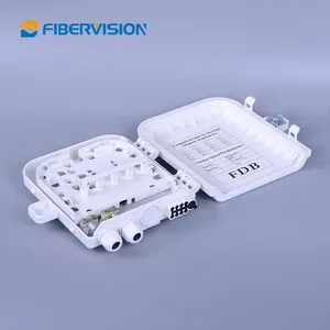 FTTH Fiber Optic Distribution Box Box Splitter Termination Box Fiber Optic Splicing Plastic Fiber To Home 8 12 24 Core ABS F207