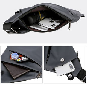 Mochila Antirrobo Impermeable para Hombro, Bolsa de Viaje, Bandolera Cruzada para Hombre - Product Image 4