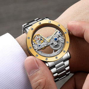 Forsining Montre transparente Rome Numéro Nouveau Design Marque personnalisée Transparent Automatique Mécanique Montres pour hommes Dans les montres-bracelets - Product Image 5