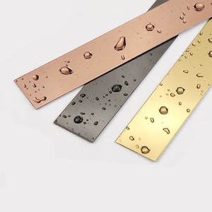 Paslanmaz çelik alüminyum düz düzeltir kalıplama duvar Metal dekoratif duvar şeritleri - Product Image 5