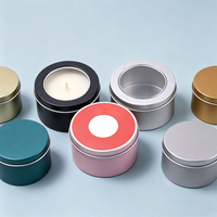 Lebensmittelechte Bedruckte Verpackung Dehnbare Weißblechdose Kosmetik Aromatherapie Parfüm Kerze Balsam Blechdose 3OZ Versiegelt Matt