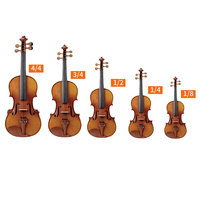 Violon artisanal en bois véritable de qualité moyenne pour débutants, étudiants adultes, en bois de pin