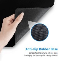 Bantalan tetikus ukuran Xl dapat disesuaikan alas Mouse Keyboard dasar karet antiselip bantalan meja untuk kerja/Game/kantor/rumah