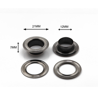 Vente Flash 26 #   Œillet et passant de 12 mm couleur argent gunmetal pour vêtements et sacs à main