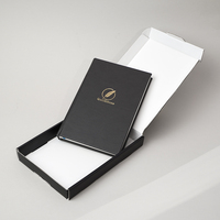 Journal élégant en cuir PU relié en couverture rigide A5, coffret cadeau avec logo personnalisé, papier de qualité supérieure, carnet de notes
