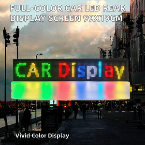 Écran LED de voiture P10 Pleine couleur 99*19cm Étanche Haute luminosité Haut contraste Lisible en plein soleil Pare-brise arrière - Product Image 2
