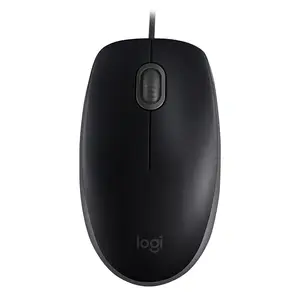 PC Office Logitechマウス用のオリジナルのLogitechM110有線USBマウス1000dpiサイレントオプティカルマウス