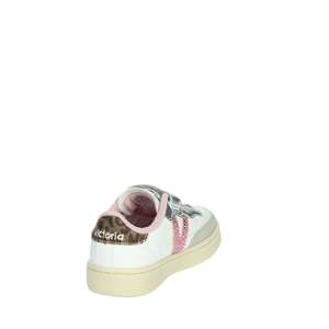 Victoria Girls' Sneakers White Silver <b>Velcro</b> Closure Chunky <b>Shoes</b> - Product Image 3