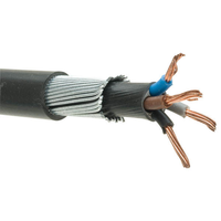 Câble d'alimentation basse tension blindé en PVC isolé en PVC 0,6/1 kV 1-185 mm² à 4 conducteurs en cuivre simple