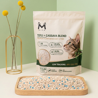 Litière pour chat à base de plantes mélangées, mélange personnalisé disponible, biodégradable, compostable, durable, écologique, OEM ODM