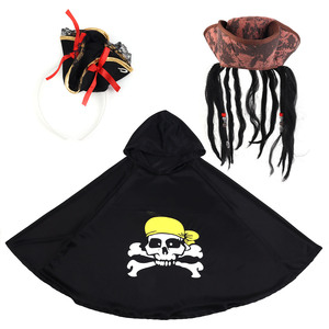 Pafu Adultes Brun Caraïbes Pirate Costume TriCorn Chapeau Deluxe Pirate Capitaine Chapeau avec <span class=keywords><strong>Dreadlocks</strong></span> Cheveux - Product Image 4