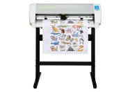 Bascocut PVC Vinilo Pegatina Cortador Plotter Máquina Prensa de Calor Sublimación Cuchillo Cortador para Publicidad Recortes
