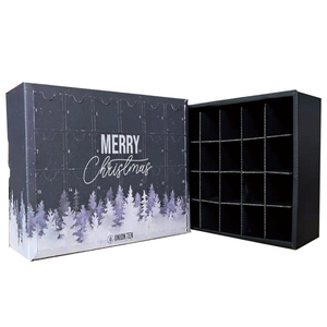 Boîte en carton biodégradable noire remplissable pour <span class=keywords><strong>calendrier</strong></span> <span class=keywords><strong>de</strong></span> <span class=keywords><strong>l</strong></span>'<span class=keywords><strong>avent</strong></span> <span class=keywords><strong>de</strong></span> Noë<span class=keywords><strong>l</strong></span> - Product Image 4