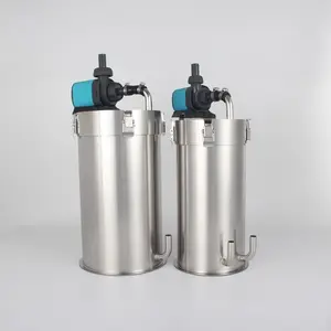 Chấp nhận OEM thép không gỉ Canister Lọc cá xô bên ngoài Aquarium Lọc Canister