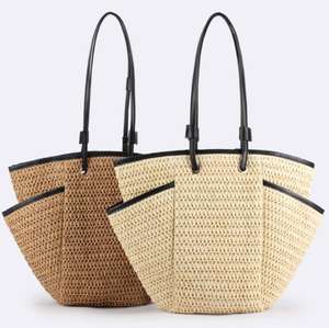 2025 usine <span class=keywords><strong>en</strong></span> ligne <span class=keywords><strong>en</strong></span> gros vacances été plage paille fourre-tout grand sac oem, nouveau designer <span class=keywords><strong>famille</strong></span> <span class=keywords><strong>voyage</strong></span> bord de mer paille organisateur - Product Image 1