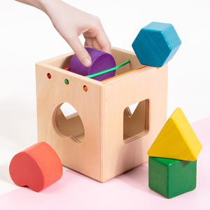 Wooden Shape Matching Box Montessori Cognitive Toy Preschool Early Learning Educational Toy for Baby & Toddlers - Product Image 3