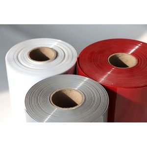 Hoge kwaliteit, brandvertragend, lasbestendig, ondoorzichtig, zacht industrieel PVC strip-gordijn met glad/geribbeld oppervlak - Product Image 2