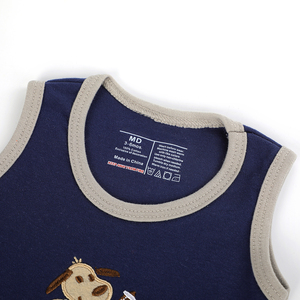2024 Coleção de Verão 100% Algodão <span class=keywords><strong>Baby</strong></span> Boys Bodysuit e Onesie Soft Knit Vest 5-Piece Set Barato Enviado aleatoriamente