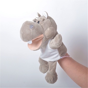 Burattino a mano da ventriloquista a forma di animale, in peluche, per interazione genitore-figlio, guanto per racconti in asilo, burattino con bocca mobile - Product Image 1