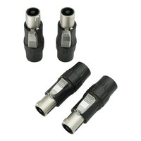 PRATT étanche en plastique OEM coloré 4 broches mâle femelle haut-parleur Speakon Audio vidéo canon XLR prises fil câble connecteurs