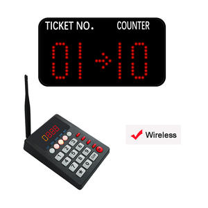 110V-240V Wireless <strong>Queue</strong> Call System Voice Alert for Retail Stores - Product Image 1