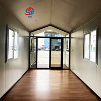 Maison modulaire préfabriquée détachable pour camp de mine, toit en pignon avec excellente drainage, isolation thermique et préservation de la chaleur