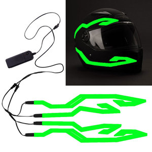 Paire de bandes LED pour <span class=keywords><strong>casque</strong></span> intégral DIY durable réfléchissant ABS pour <span class=keywords><strong>moto</strong></span>, modification/mise à niveau des feux de signalisation, état neuf - Product Image 6