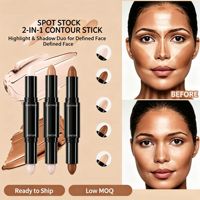 Crayon de Contour Précis Double Embout Imperméable Longue Durée pour Sculpter le Visage, Effet Ombre et Highlight, Stock Disponible, Meilleures Ventes