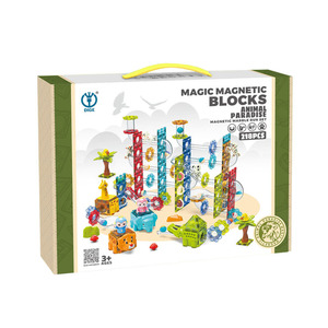 Kids Creative Educational Plastic Tiles Children Marble <strong>Race</strong> Run Toys Dinosaur Construction Toy Toddler Animal Building <strong>Blocks</strong> - Product Image 6