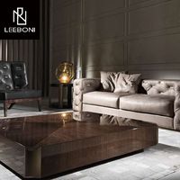 Salon moderne simple sur mesure Table basse en marbre rectangle de luxe pour maison de luxe
