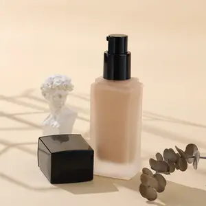 China Vendor Cosmetics Make Your Own Brand Makeup Full Coverage Foundation Waterproof Liquid Foundation With No Logo