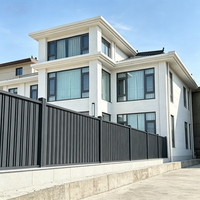 Panneau de clôture extérieur en aluminium moderne à lames orientables pour cour résidentielle, sur mesure, anti-corrosion, sans rouille