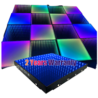 Piste de danse LED à écran vidéo numérique magnétique sans fil pour discothèque, mariage et fête