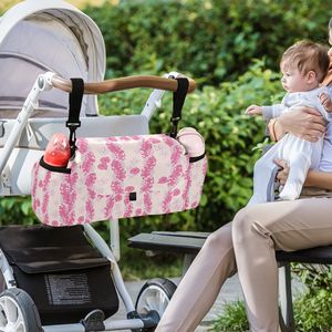 Benutzer definierte Hawaiian Pacific Island Puakenikeni Pink Lei Multifunktion ale Windel Windel Wickelt aschen Kinderwagen Caddy Organizer - Product Image 6