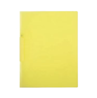 Protège-documents transparent format A4 avec dos coloré en PP, classeur à clip pivotant pour présentation de documents de bureau