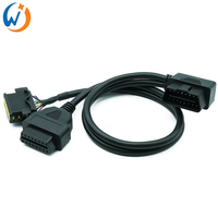 Conector hembra OBD de 16 pines con cables de arnés de cables completos o con terminal para Citroen Peugeot
