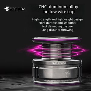 ECOODA SXF Shadow Seeking Spinning Reels River Lake Stream Pesca Cebo Casting Pesca con mosca Spin Made Aleación de metal duradera - Product Image 3