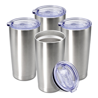 Tumbler Isolato in Acciaio Inox Originale da 20 oz, Tazza Portatile per Bevande Calde e Fredde, Personalizzabile, Vendita all'Ingrosso