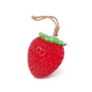 Savon parfumé artisanal personnalisé, formes créatives de fruits et d'animaux, savon de bain parfumé à la fraise, vente en gros, OEM, ODM, savon pour enfants - Product Image 1