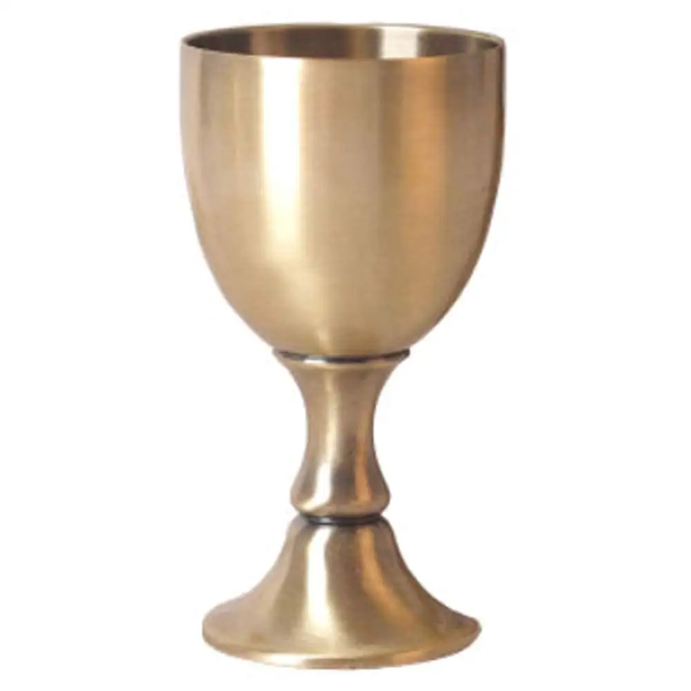Wine Goblet Glasses Chalice 3.5 OZ European Liquor Cup Metal Copper Handmade 100ML Silver Gold Red Bronze Color Shot Glass