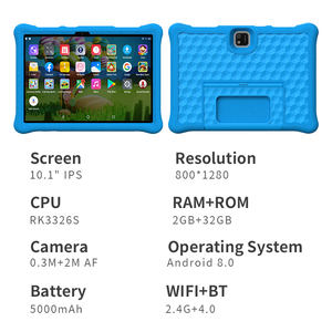 OEM/ODM Nhà Sản Xuất Của Giáo Dục Trẻ Em Máy Tính Bảng <span class=keywords><strong>Android</strong></span> 13 4GB RAM + 64G Lưu Trữ Wifi Quad Core Rockchip Điện Dung 4G Thương Hiệu Mới - Product Image 2