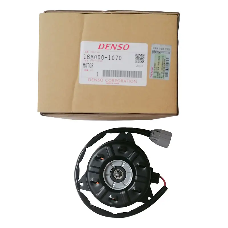 Japonya Denso 12v hava Cond Fan motoru 168000-1070 için 1ZRFE 2ZRFE 12V Toyota Corolla