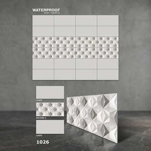 กระเบื้องเซรามิกติดผนังขนาด 12x24 30x60 ซม. 600x300 มม. สำหรับห้องน้ำและตกแต่งภายในห้างสรรพสินค้า ราคาถูก - Product Image 6