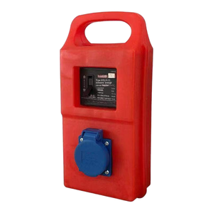 Boîtier étanche en plastique ABS 1 gang, prise 3 pôles 10A avec protection contre les courants résiduels (RCD), boîte de prise portable - Product Image 5