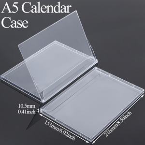 SUNSHING A5 Size Desk Acrylic Plastic Calendar <b>Stand</b> Landscape Tag Label Brochure Holder Monthly <b>CD</b> Jewel Case Desk Calendar - Product Image 1