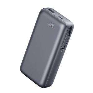 High Quality <b>Type</b>-<b>C</b> <b>Cable</b> 22.5W <b>Fast</b> <b>Charging</b> 20000mAh LED Display Power Bank with Retractable - Product Image 4