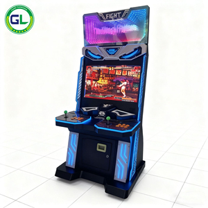 Máquina Arcade de Lucha, Operada con Monedas, Dos Jugadores, Joystick, Luces LED, Doble Voltaje, para Centros Comerciales, Niños - Product Image 4