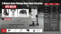 Nouvel aspirateur industriel électrique à ensachage continu, livraison rapide, assurance commerciale, pour l'élimination de la poussière, des résidus de ciment et des débris