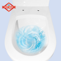 Ensemble WC monobloc doré à chasse siphonique, modèle carré, ensemble de sanitaires